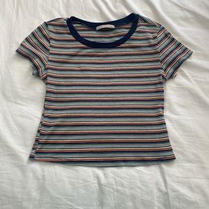 multi-colored striped top by Active